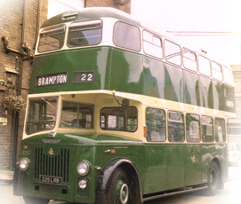 retro brewery bus